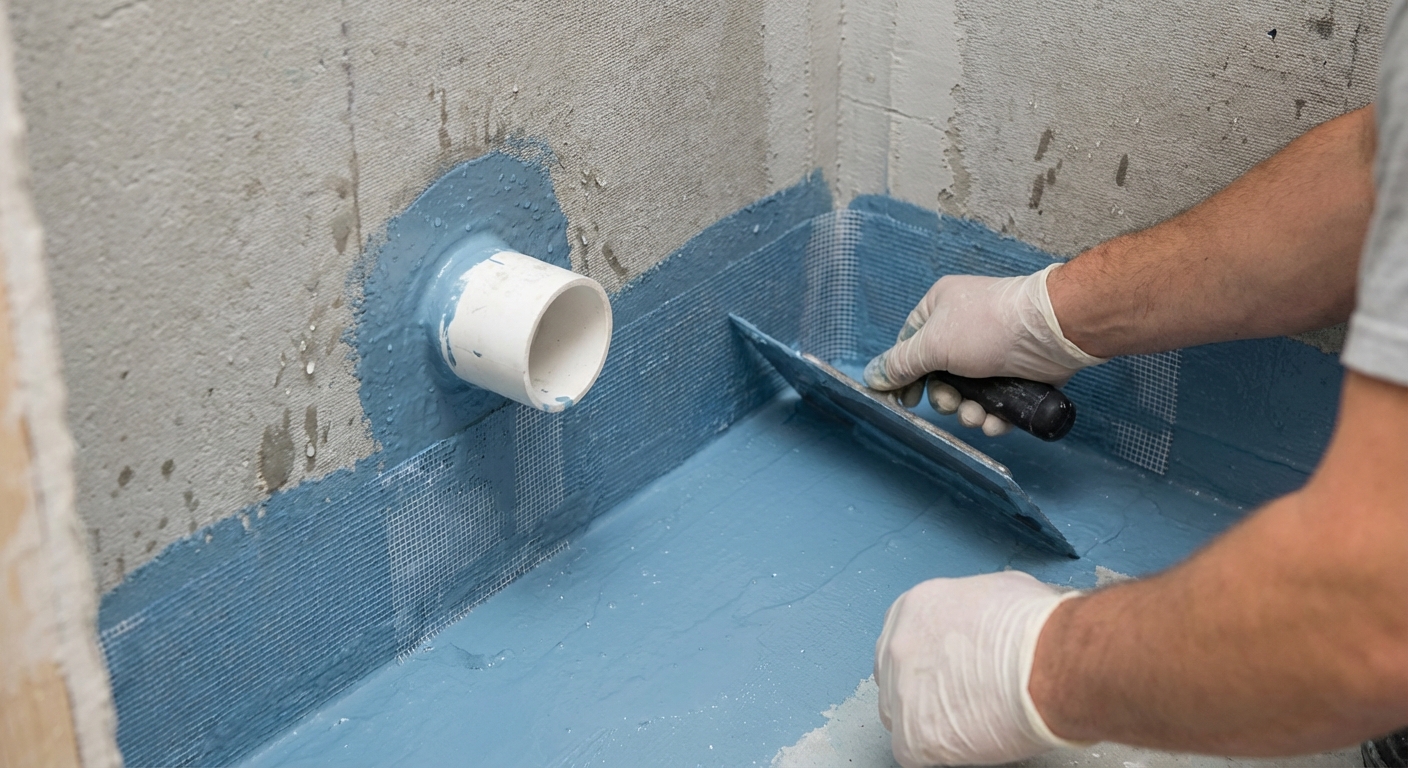 Нанесение гидроизоляции