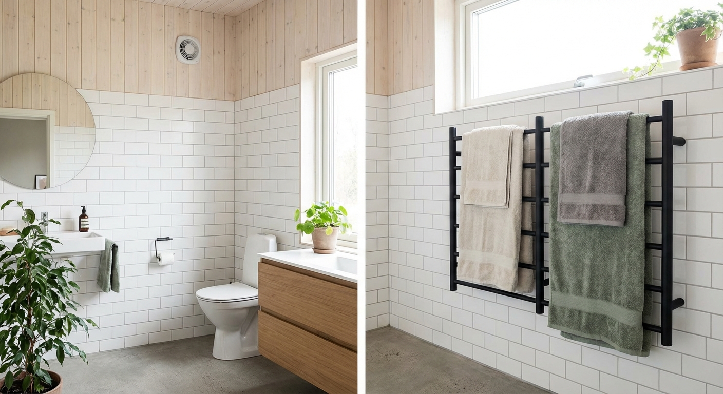 Bathroom ventilation exhaust