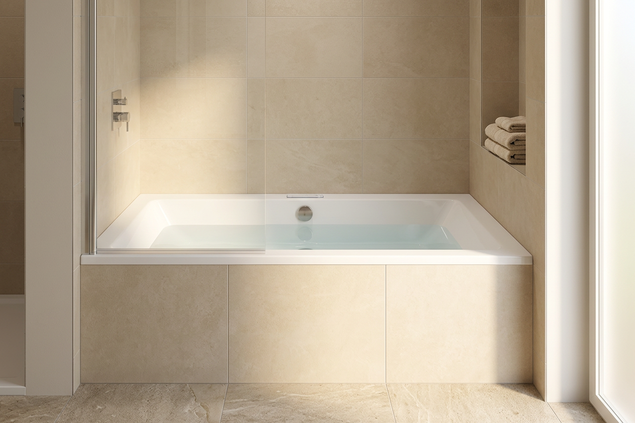 Встраиваемая ванна в нише