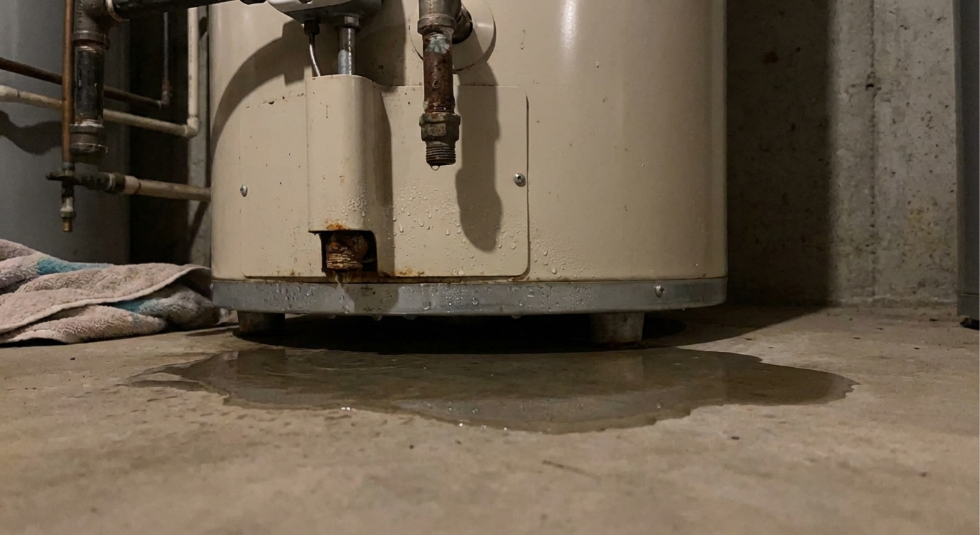 протечка бойлера на полу