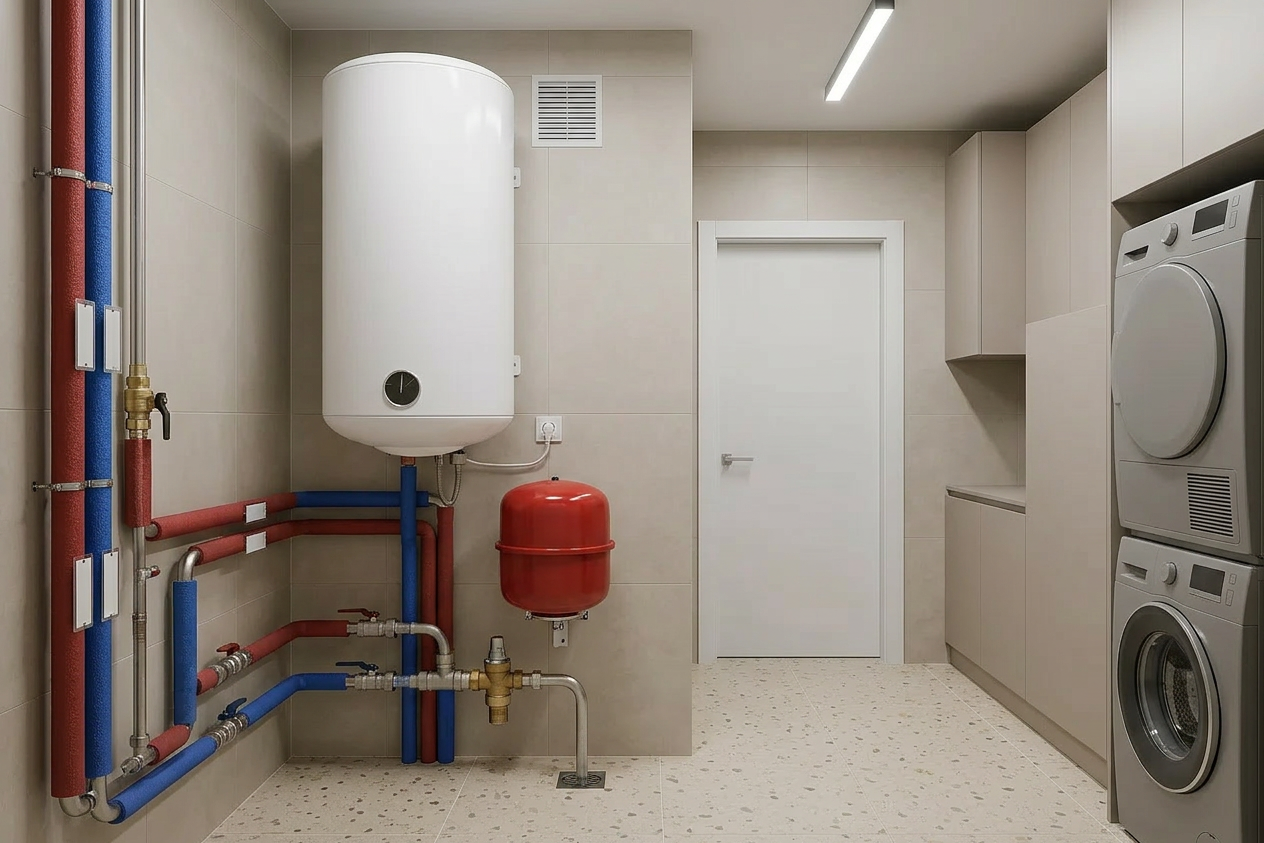 правильный монтаж бойлера