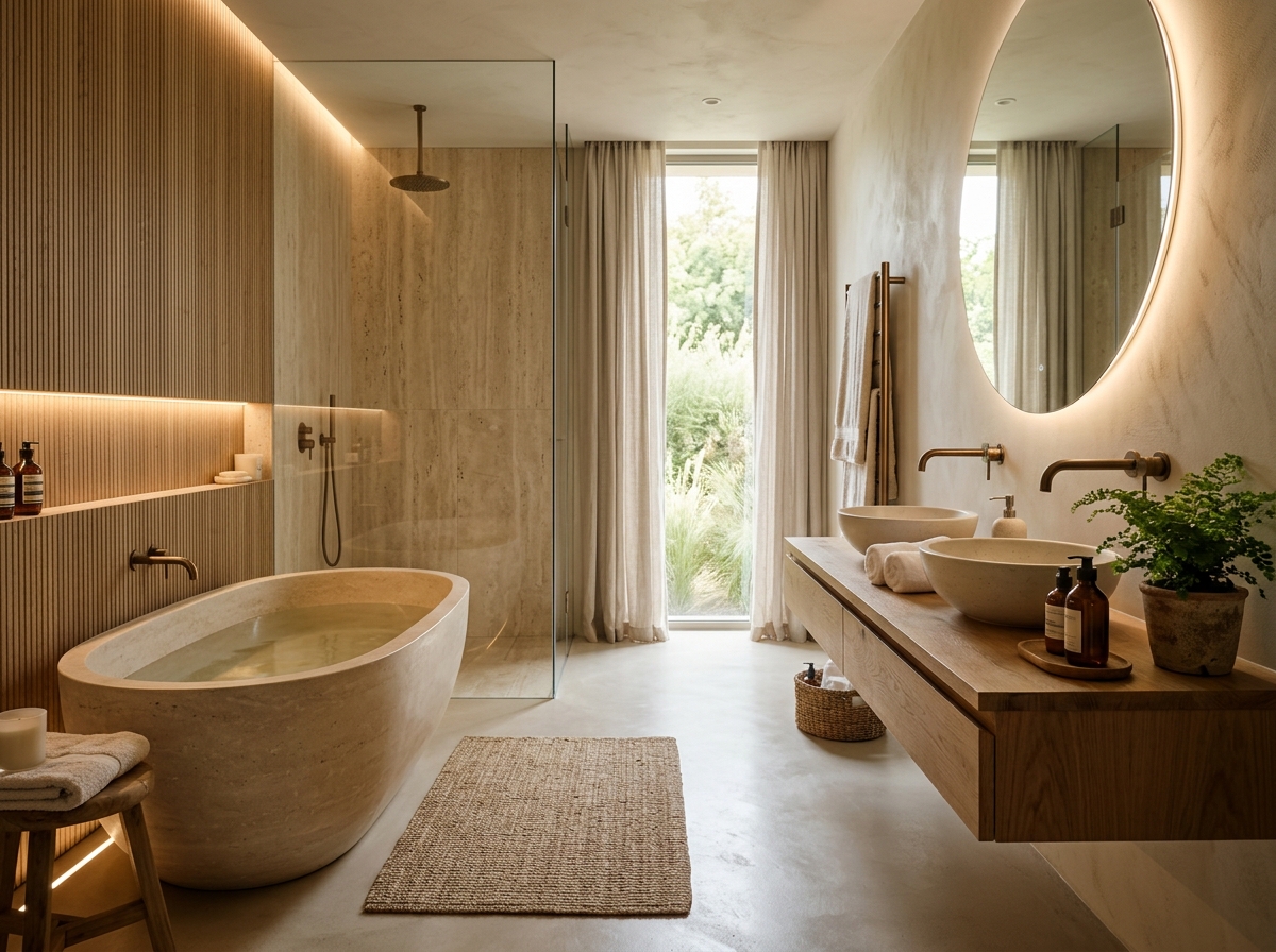 Pehme valgusega vannituba