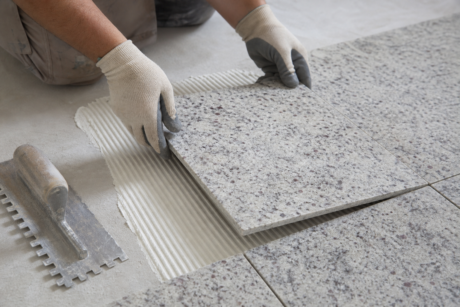Graniitplaatide täpne paigaldus